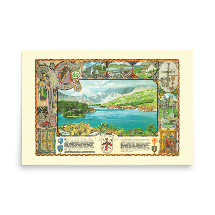 Condon Family Crest Parchment
