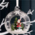 Belleek Galway Crystal Santa & Tree Hanging Bauble Ornament