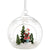 Belleek Galway Crystal Santa & Tree Hanging Bauble Ornament