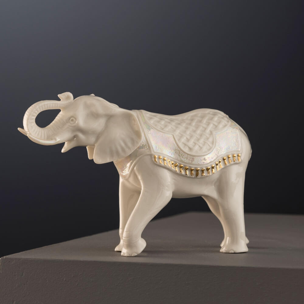 Belleek Elephant Ornament