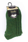 Connemara Socks- Green Tweed Wool