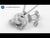 Shanore Silver Trinity Knot Earrings encrusted with White Swarovski Crystals