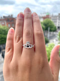 Ladies Silver Claddagh Ring