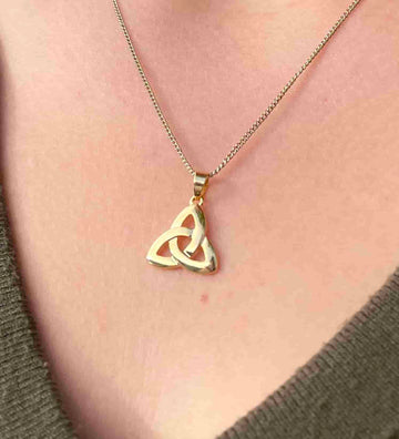 Trinity Knot Pendant in Gold Plating